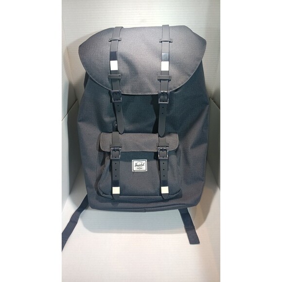 Herschel Little America Padded Backpack Laptop Standard 30L Raven Crosshatch - Picture 1 of 12